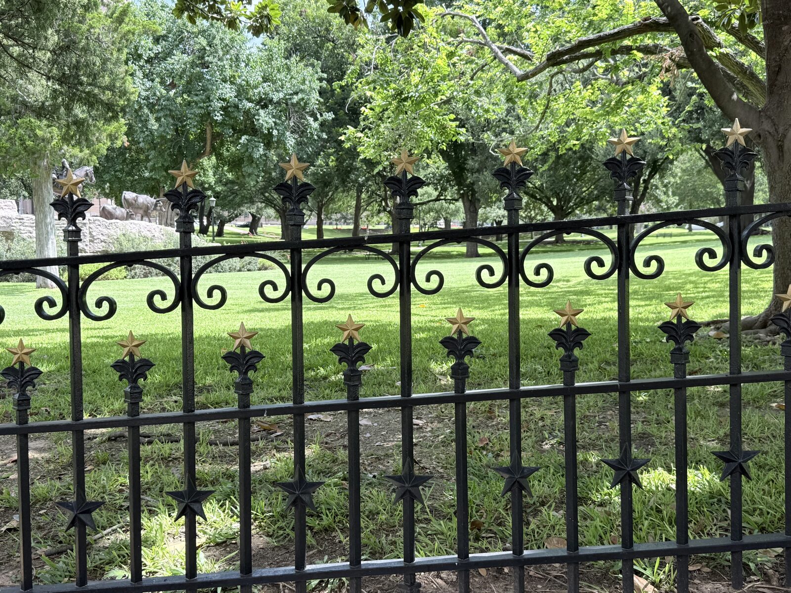 The grounds of the Texas State Capitol in Austin